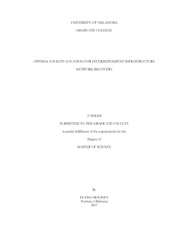 2.1 Interdependent Infrastructure Restoration