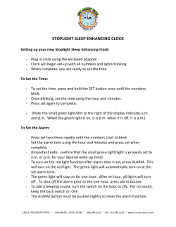stoplight sleep enhancing clock