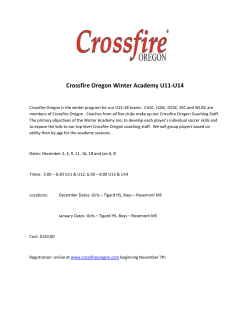 Crossfire Oregon Winter Academy U11