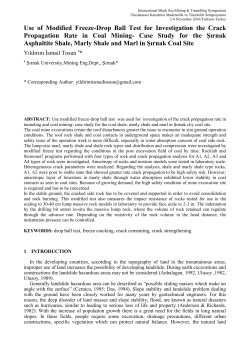 Use of Modified Freeze-Drop Ball Test for Investigation the Crack
