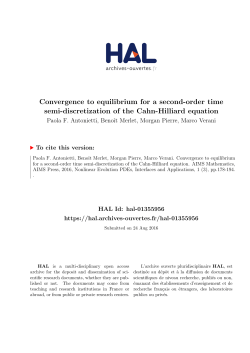 Convergence to equilibrium for a second-order time semi