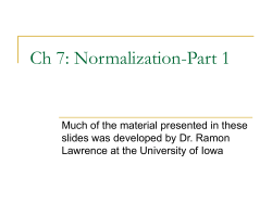 Ch4 &ndash; ER Diagrams