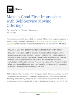 Make a Good First Impression with Self-Service Moving