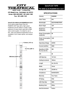 QolorFLEX TAPE PN 5050-Q-24-RGBWW-60-5-20