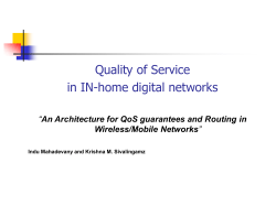 An Architecture for QoS guarrantees and routing wireless/mobile
