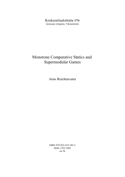 Monotone comparative statics and supermodular sames