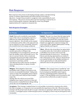 Risk response