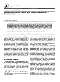 Improvement in Cumulative Response Rates following