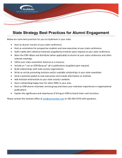 State Strategy Best Practices - Institute for Organization Management