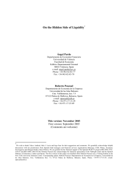 The Hidden Side of Liquidity - Federation of European Securities