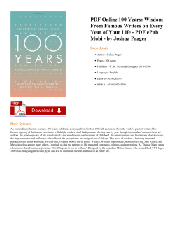 PDF Online 100 Years: Wisdom From Famous Writers on Every Year
