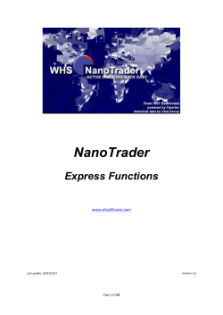 NanoTrader - Express Functions