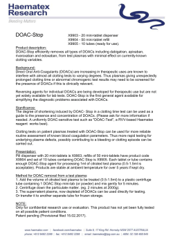 DOAC-stop fact sheet