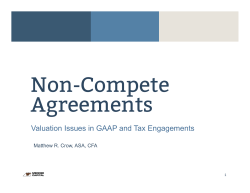 Non-Compete Agreements