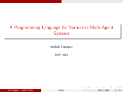 A Programming Language for Normative Multi