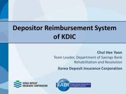 I. KDIC`s DI Payment System