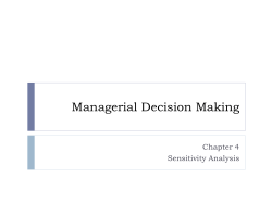 Managerial Decision Making