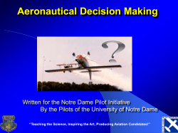 Aeronautical Decision Making