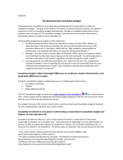 Foundation enrollment is a key factor in determining a school