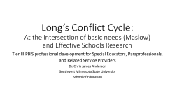 Professional Development: The Conflict Cycle and