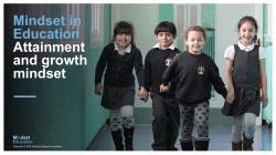 Attainment and growth mindset