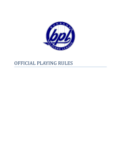 official playing rules