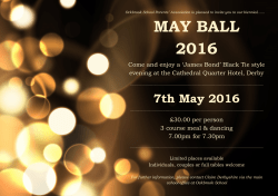 OSPA May Ball 2016