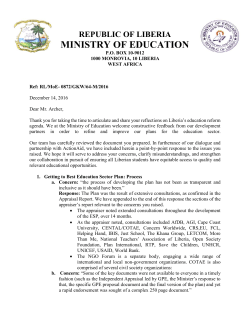 Ministry of Education`s Response to ActionAid`s David Archer