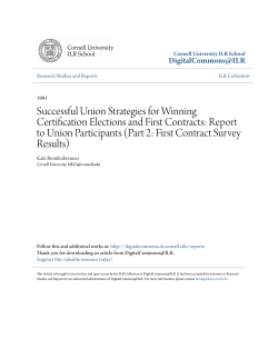 Successful Union Strategies for Winning Certification Elections and