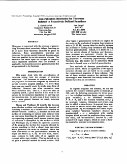 Generalization Heuristics for Theorems Related to Recursively