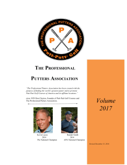 laying rules - The Professional Putters Association