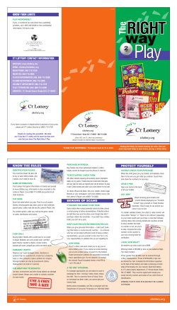 The Right Way to Play Brochure.