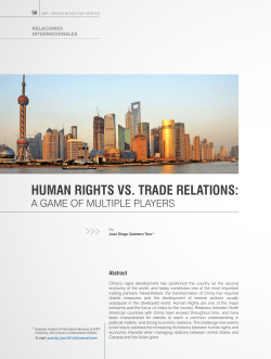 human rights vs. trade relations: a game of multiple players