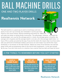 RTN Ball Machine Drills