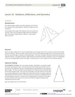 Geometry Module 1, Topic C, Lesson 15: Student Version