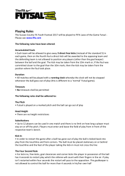 Playing Rules - Sussex County FA
