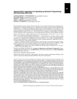 Approximation Algorithms for Speeding up Dynamic Programming