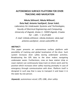 Autonomous surface platform for diver tracking and navigation