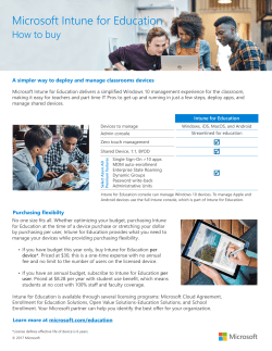 Microsoft Intune for Education