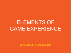 ELEMENTS OF GAME EXPERIENCE