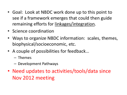 NBDC science integration 20130322