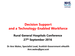 Decision Support and a Technology