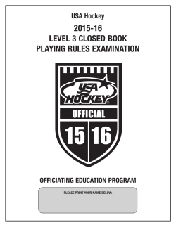 2015-16 level 3 closed book playing rules examination