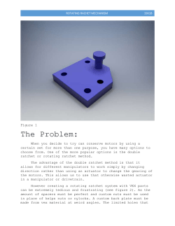 Rotating Rachet Mechanism 1961B