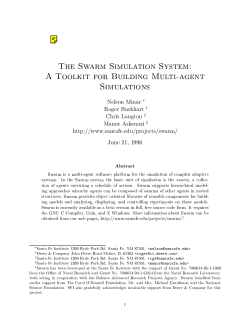 The Swarm Simulation System: A Toolkit for Building Multi