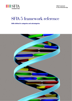 SFIA 5 framework reference