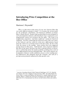 Introducing Price Competition at the Box Office