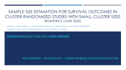 Sample Size Estimation for Survival Outcomes in