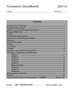 Geometry Handbook - Tumwater School District