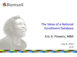 Presentation by Eric Flowers